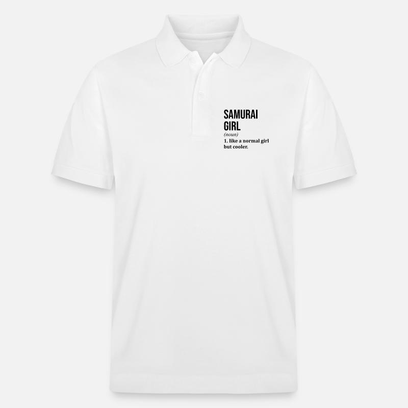 Samurai - Stanley/Stella Unisex Bio-Poloshirt PREPSTER - Weiß