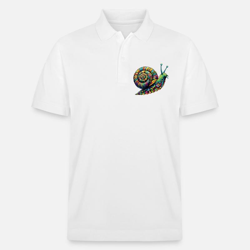 Schnecke - Stanley/Stella Unisex Bio-Poloshirt PREPSTER - Weiß