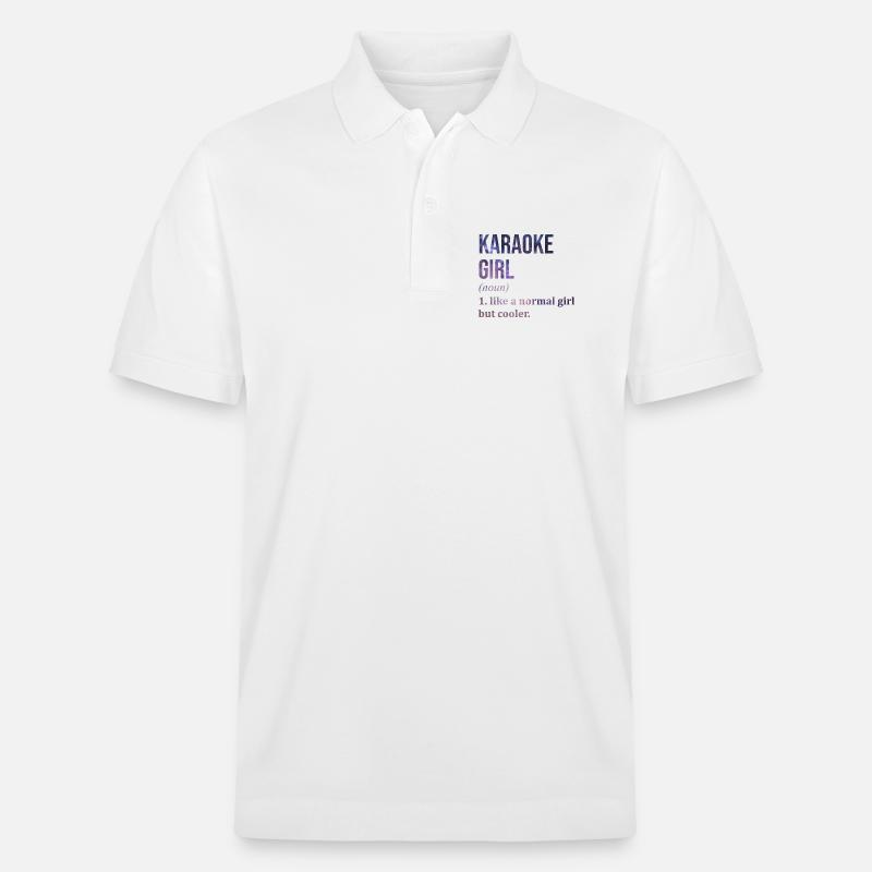 Karaoke - Stanley/Stella Unisex Bio-Poloshirt PREPSTER - Weiß
