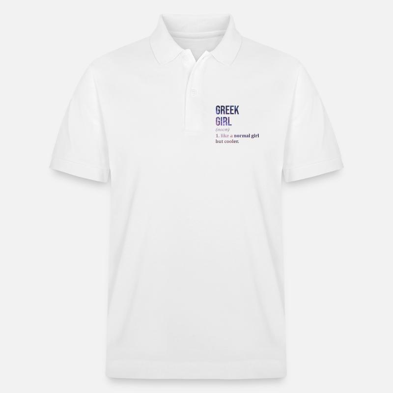 Grèce - Polo PREPSTER bio Stanley/Stella Unisexe - blanc