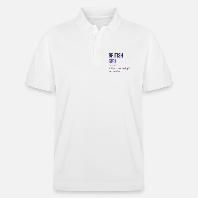 Großbritannien - Stanley/Stella Unisex Bio-Poloshirt PREPSTER - Weiß