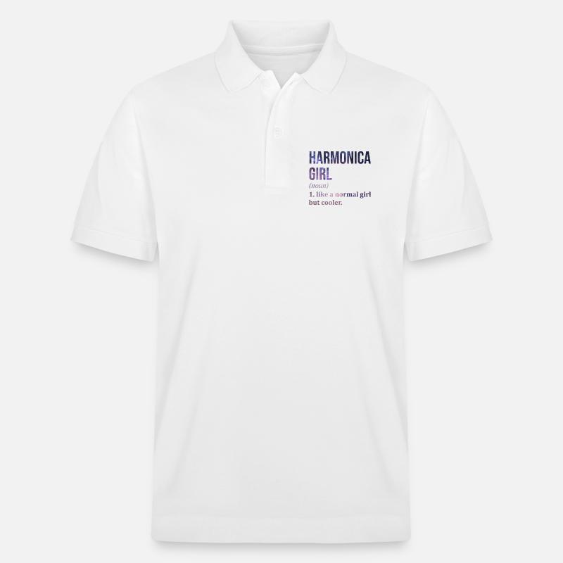 harmonica - Polo PREPSTER bio Stanley/Stella Unisexe - blanc