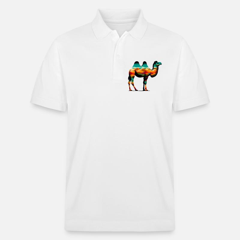 Kamel - Stanley/Stella Unisex Bio-Poloshirt PREPSTER - Weiß
