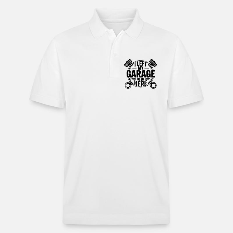Devis mécanicien j’ai quitté mon garage - Polo PREPSTER bio Stanley/Stella Unisexe - blanc