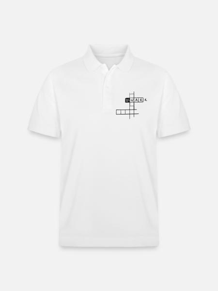 Lunatic with 3 letters - Stanley/Stella Unisex Organic Polo Shirt PREPSTER - white