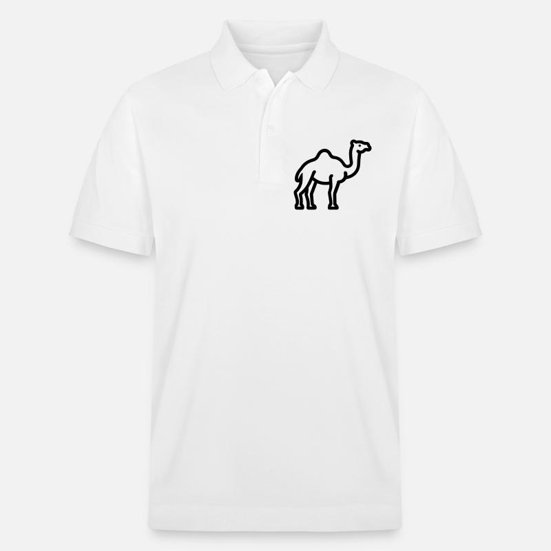 Kamel - Stanley/Stella Unisex Bio-Poloshirt PREPSTER - Weiß