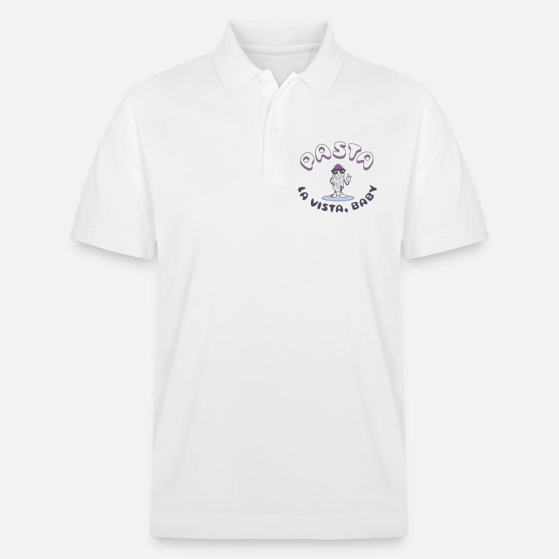 Graphique d’icônes Astra Peace - Polo PREPSTER bio Stanley/Stella Unisexe - blanc