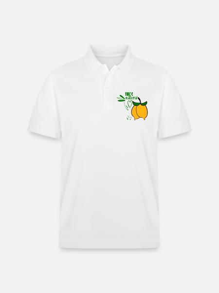 Lemons - Stanley/Stella Unisex Organic Polo Shirt PREPSTER - white