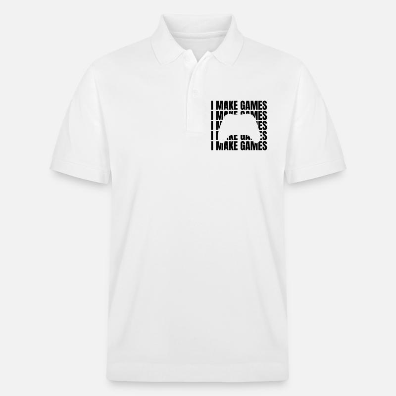 Game Designer Spruch - Stanley/Stella Unisex Bio-Poloshirt PREPSTER - Weiß