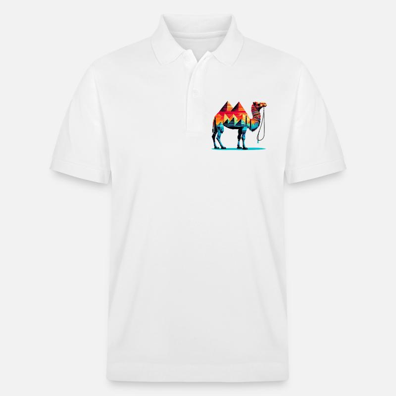 Kamel - Stanley/Stella Unisex Bio-Poloshirt PREPSTER - Weiß
