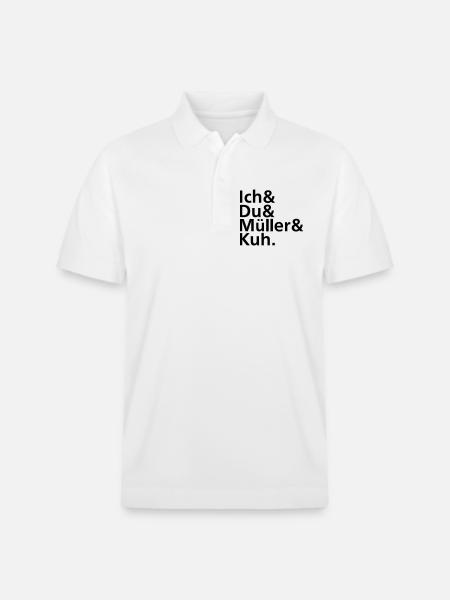 Ich & Du & Müller & Kuh. - Stanley/Stella Unisex Bio-Poloshirt PREPSTER - Weiß