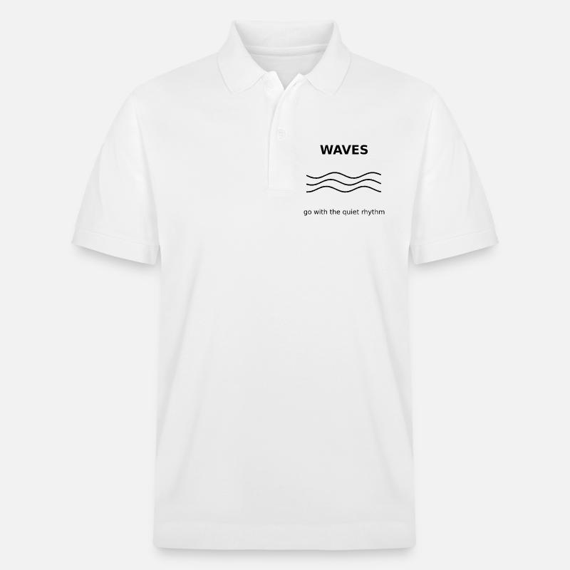 Waves - Polo PREPSTER bio Stanley/Stella Unisexe - blanc