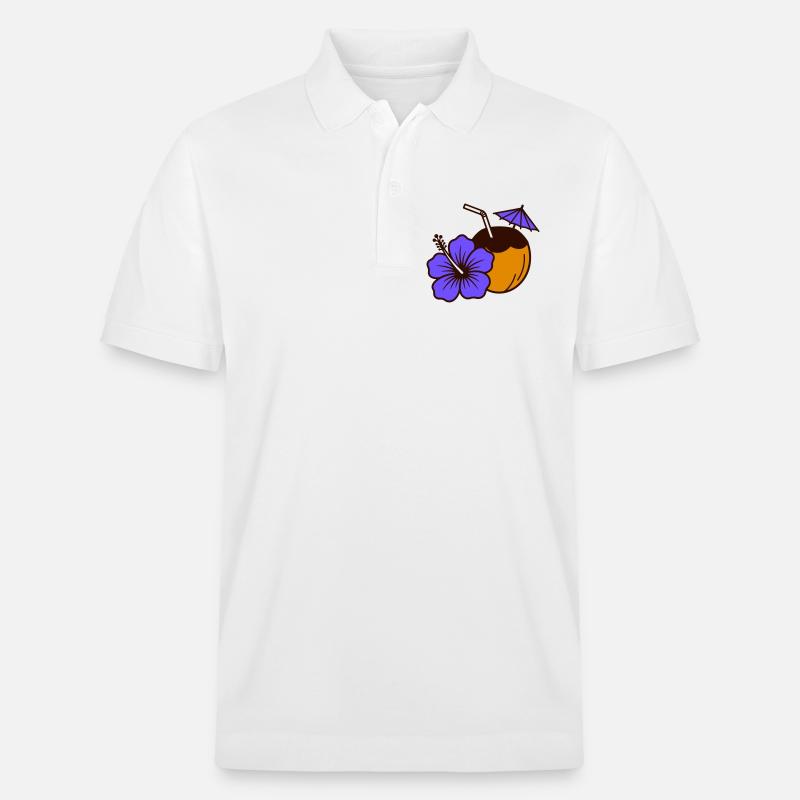 Hawaï - Polo PREPSTER bio Stanley/Stella Unisexe - blanc