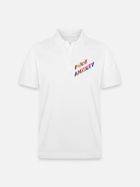 Punk Anxiety Neon Splash - Stanley/Stella Unisex Organic Polo Shirt PREPSTER - white