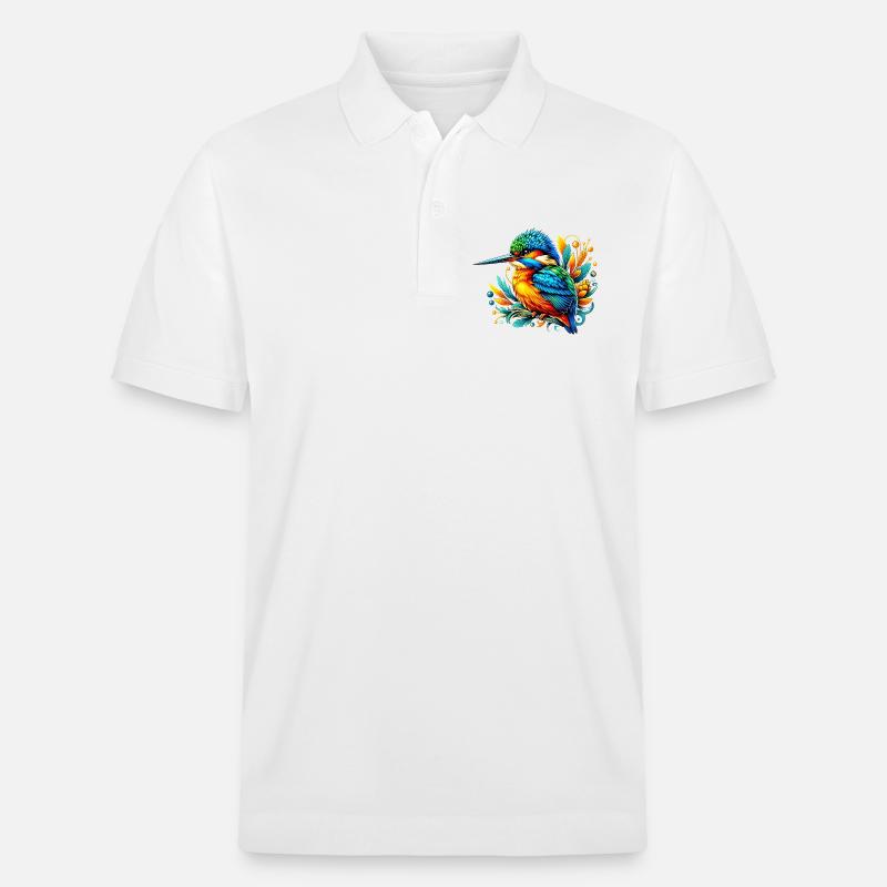 Eisvogel - Stanley/Stella Unisex Bio-Poloshirt PREPSTER - Weiß