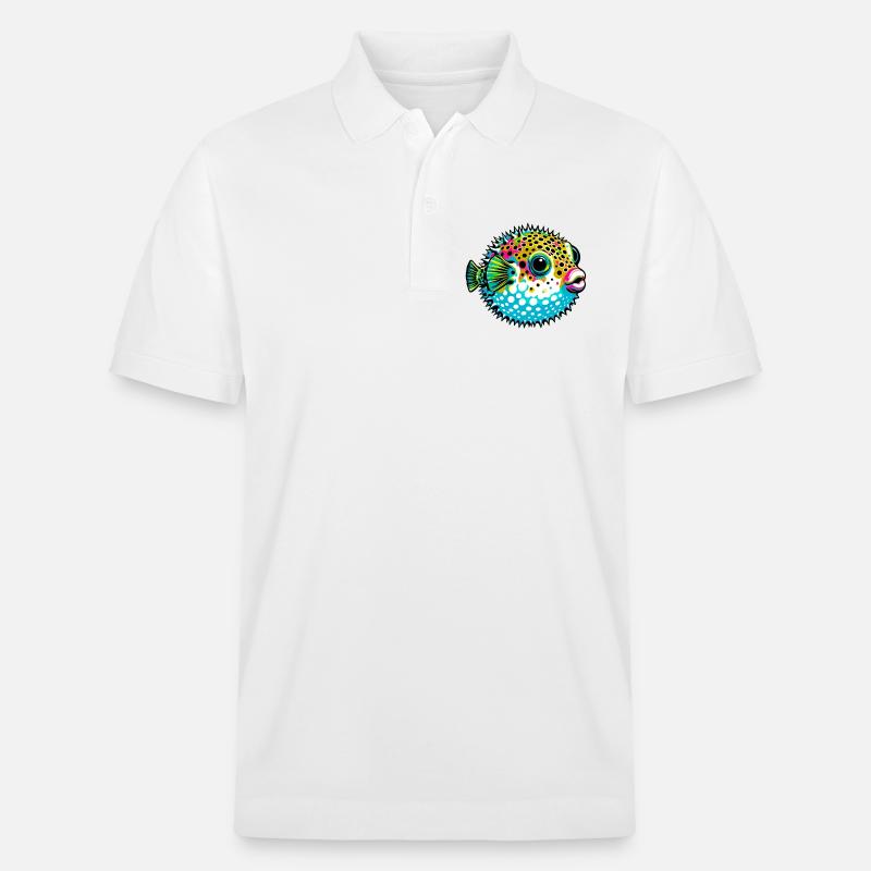 Kugelfisch - Stanley/Stella Unisex Bio-Poloshirt PREPSTER - Weiß