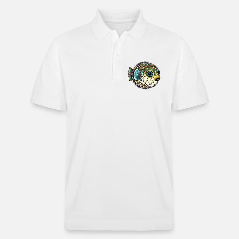 Kugelfisch - Stanley/Stella Unisex Bio-Poloshirt PREPSTER - Weiß