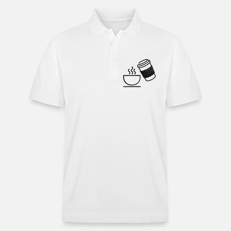 Kaffee - Stanley/Stella Unisex Bio-Poloshirt PREPSTER - Weiß