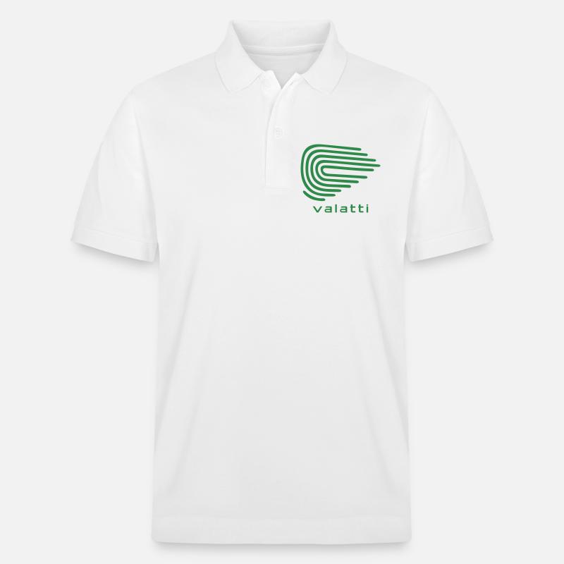 Valatti Green Wave Line Abstract - Stanley/Stella Unisex Bio-Poloshirt PREPSTER - Weiß