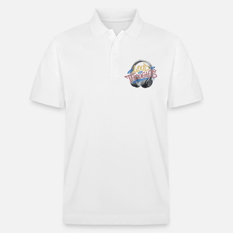 Loud Thoughts Graffiti - Stanley/Stella Unisex Bio-Poloshirt PREPSTER - Weiß