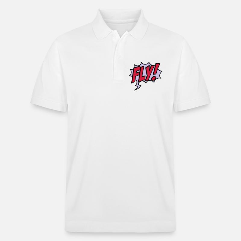 2541614 15932863 fly - Stanley/Stella Unisex Bio-Poloshirt PREPSTER - Weiß