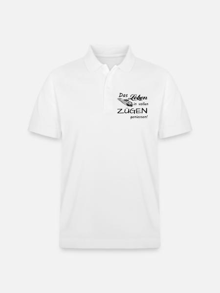 Das Leben geniessen - Stanley/Stella Unisex Bio-Poloshirt PREPSTER - Weiß