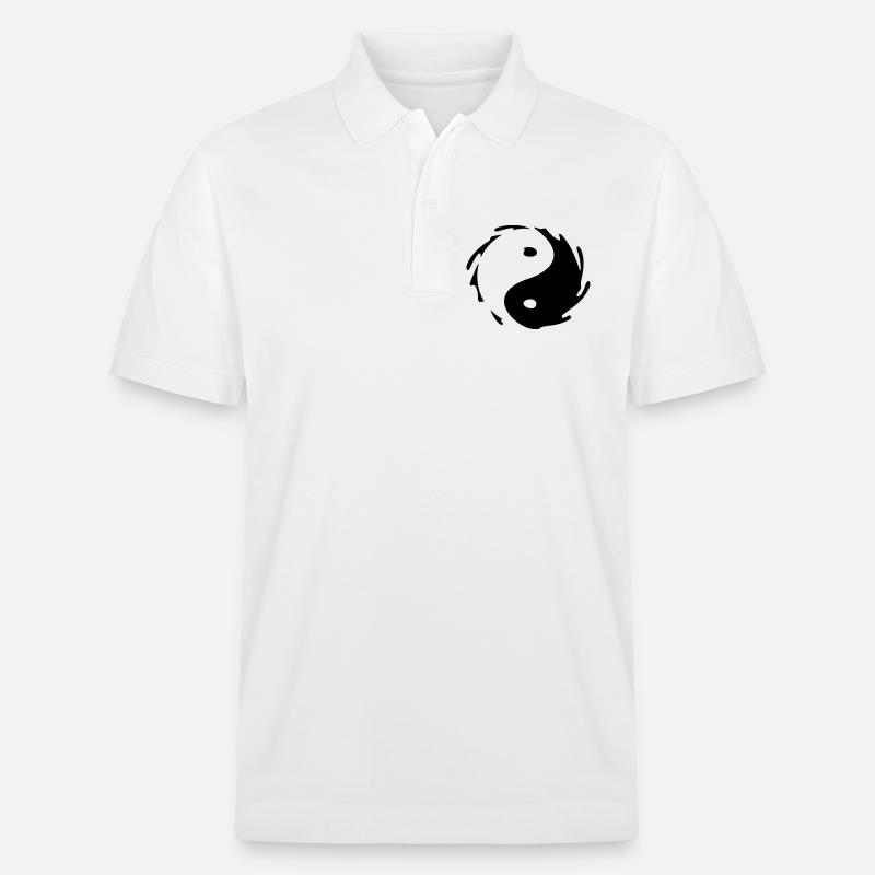 Yin-Yang Splash - Stanley/Stella Unisex Bio-Poloshirt PREPSTER - Weiß