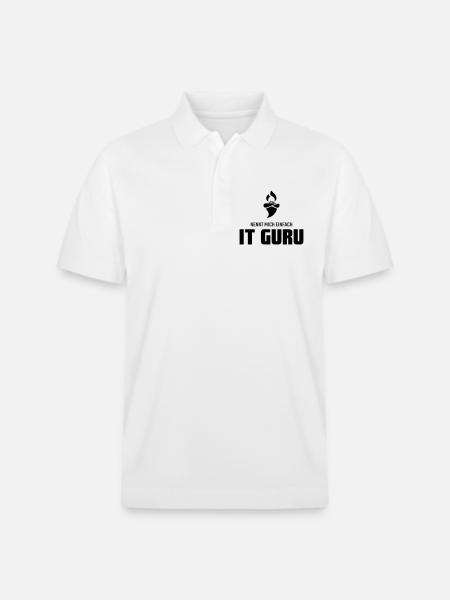 Nennt mich einfach IT Guru - Stanley/Stella Unisex Bio-Poloshirt PREPSTER - Weiß