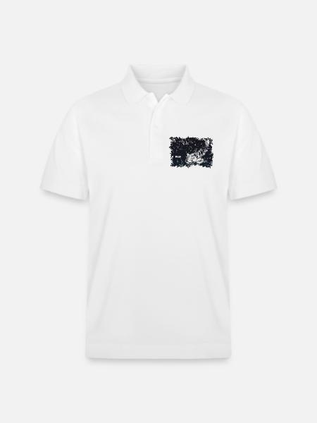 Koi Carp - Stanley/Stella Unisex Organic Polo Shirt PREPSTER - white