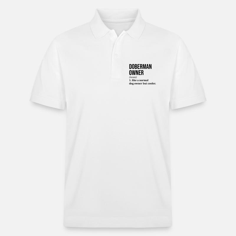 Dobermann - Stanley/Stella Unisex Bio-Poloshirt PREPSTER - Weiß