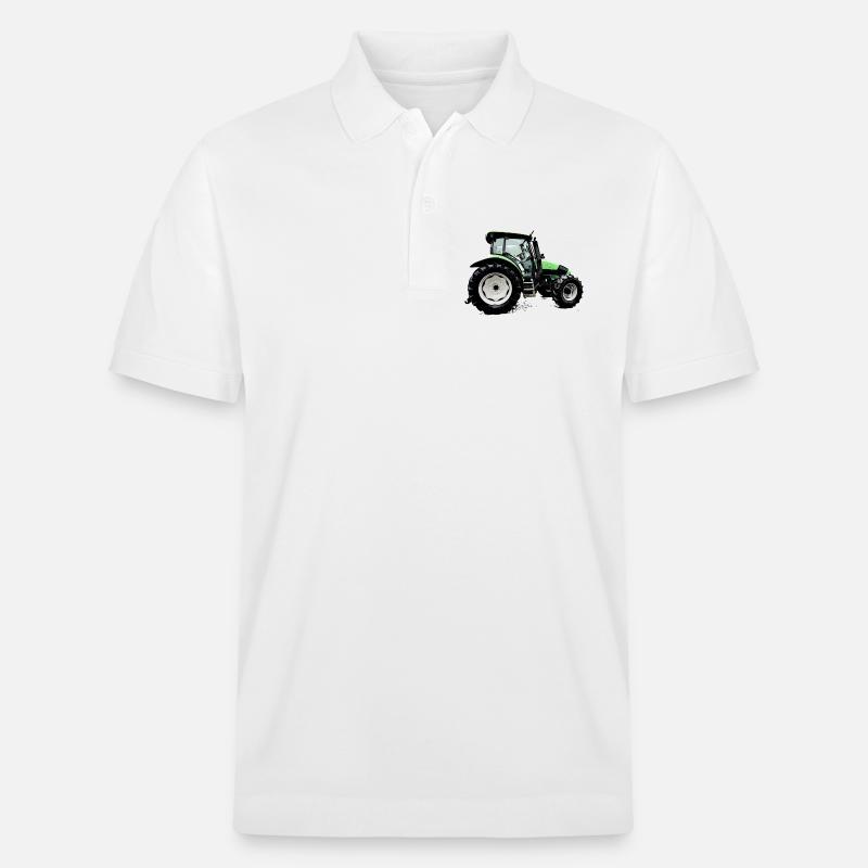 Traktor AGROTRON K110 - Stanley/Stella Unisex Bio-Poloshirt PREPSTER - Weiß
