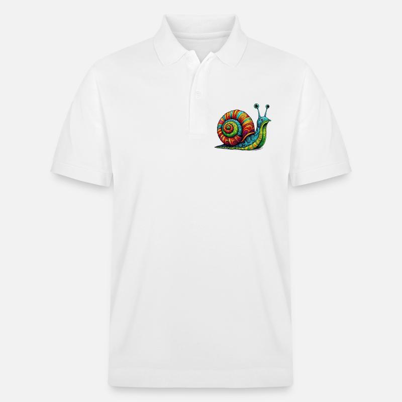 Schnecke - Stanley/Stella Unisex Bio-Poloshirt PREPSTER - Weiß