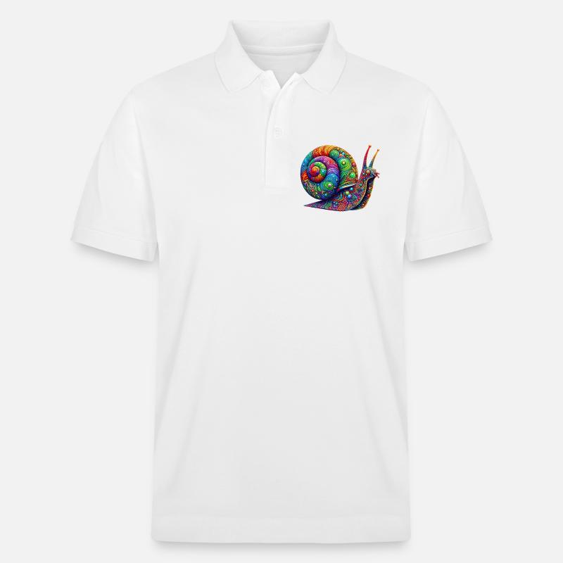 Schnecke - Stanley/Stella Unisex Bio-Poloshirt PREPSTER - Weiß
