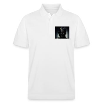 Twins Darkness to - Stanley/Stella Unisex Bio-Poloshirt PREPSTER - Weiß - Vorne - Roxy (174cm) & Andy (188cm)