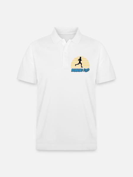 Running dad - Polo PREPSTER bio Stanley/Stella Unisexe - blanc