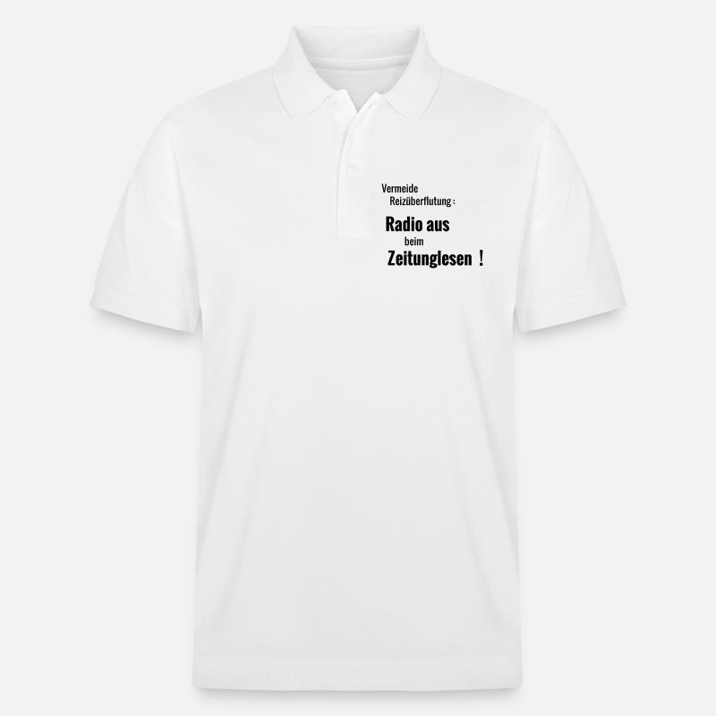 Reizueberflutung - Stanley/Stella Unisex Bio-Poloshirt PREPSTER - Weiß