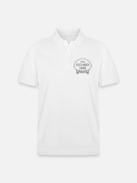 Since_December_1965 - Stanley/Stella Unisex Organic Polo Shirt PREPSTER - white