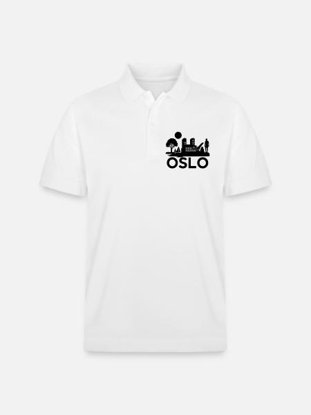 Oslo Silhouette Monuments - Polo PREPSTER bio Stanley/Stella Unisexe - blanc
