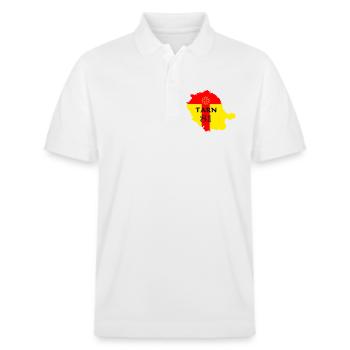 Tarn 81 - Stanley/Stella Unisex Bio-Poloshirt PREPSTER - Weiß - Vorne - Roxy (174cm) & Andy (188cm)