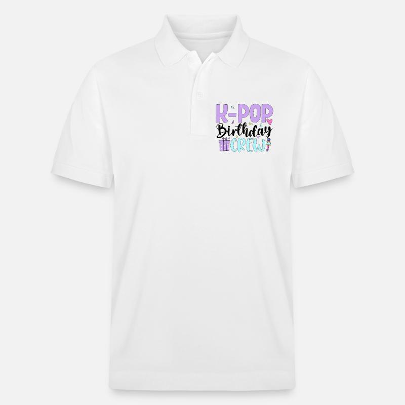 Équipe d’anniversaire K Pop - Polo PREPSTER bio Stanley/Stella Unisexe - blanc