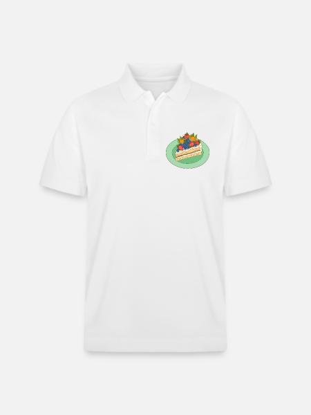 Fruity cake splendour - Stanley/Stella Unisex Organic Polo Shirt PREPSTER - white