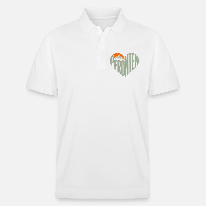 Pfronten Bergherz Panorama - Polo PREPSTER bio Stanley/Stella Unisexe - blanc