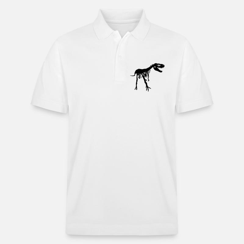 Dinosaur - Stanley/Stella Unisex Bio-Poloshirt PREPSTER - Weiß