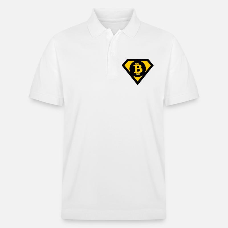 Die Bitcoin Helden - Stanley/Stella Unisex Bio-Poloshirt PREPSTER - Weiß