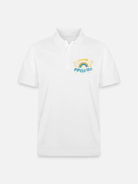 Mademoiselle pipelette - Polo PREPSTER bio Stanley/Stella Unisexe - blanc