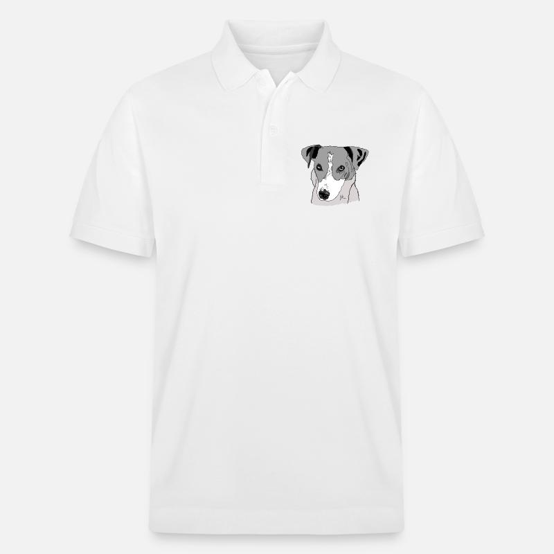 Jack Russel Terrier - Stanley/Stella Unisex Bio-Poloshirt PREPSTER - Weiß