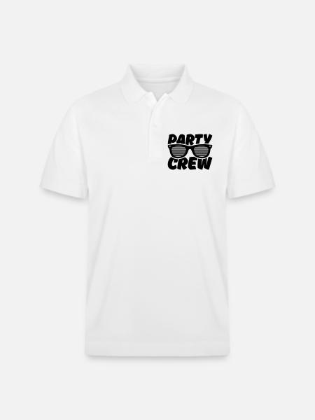 party crew - Stanley/Stella Unisex Bio-Poloshirt PREPSTER - Weiß