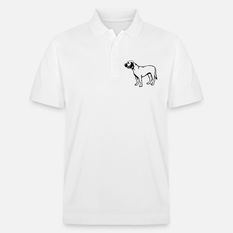 Hannoverscher Schweisshund - Stanley/Stella Unisex Bio-Poloshirt PREPSTER - Weiß