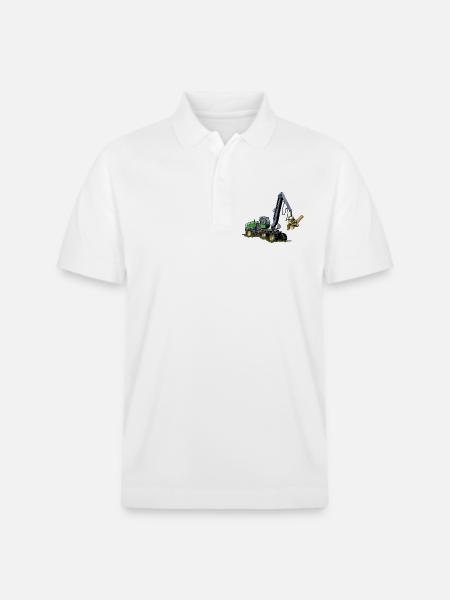 Moissonneuse-batteuse, Moissonneuse-batteuse - Polo PREPSTER bio Stanley/Stella Unisexe - blanc