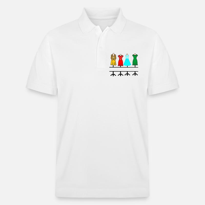 Mode féminine avec espace de texte - Polo PREPSTER bio Stanley/Stella Unisexe - blanc